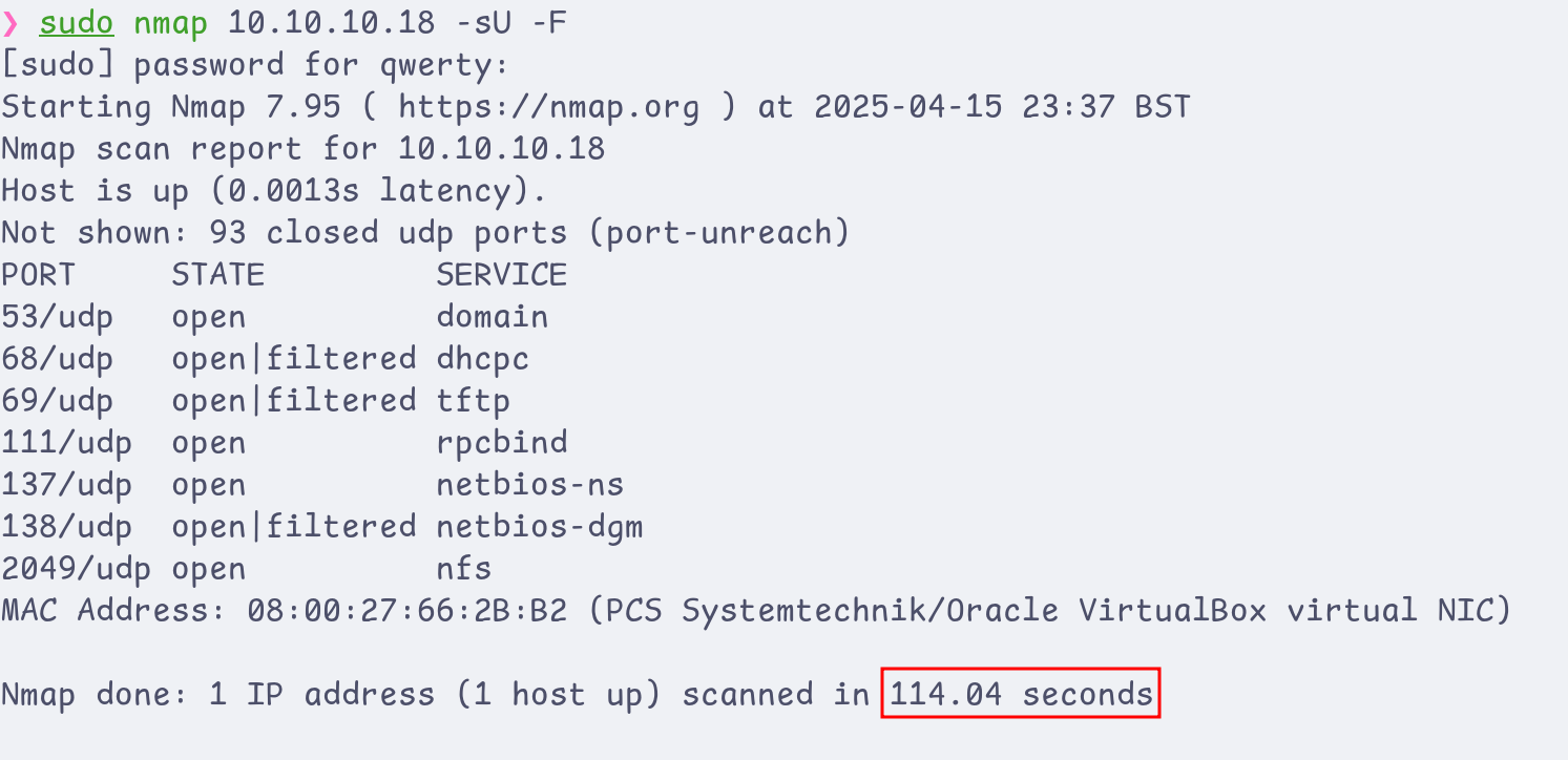 Nmap TCP connect scan