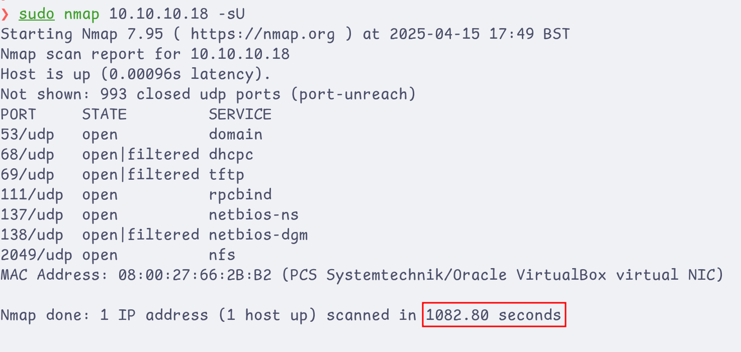 Nmap TCP connect scan